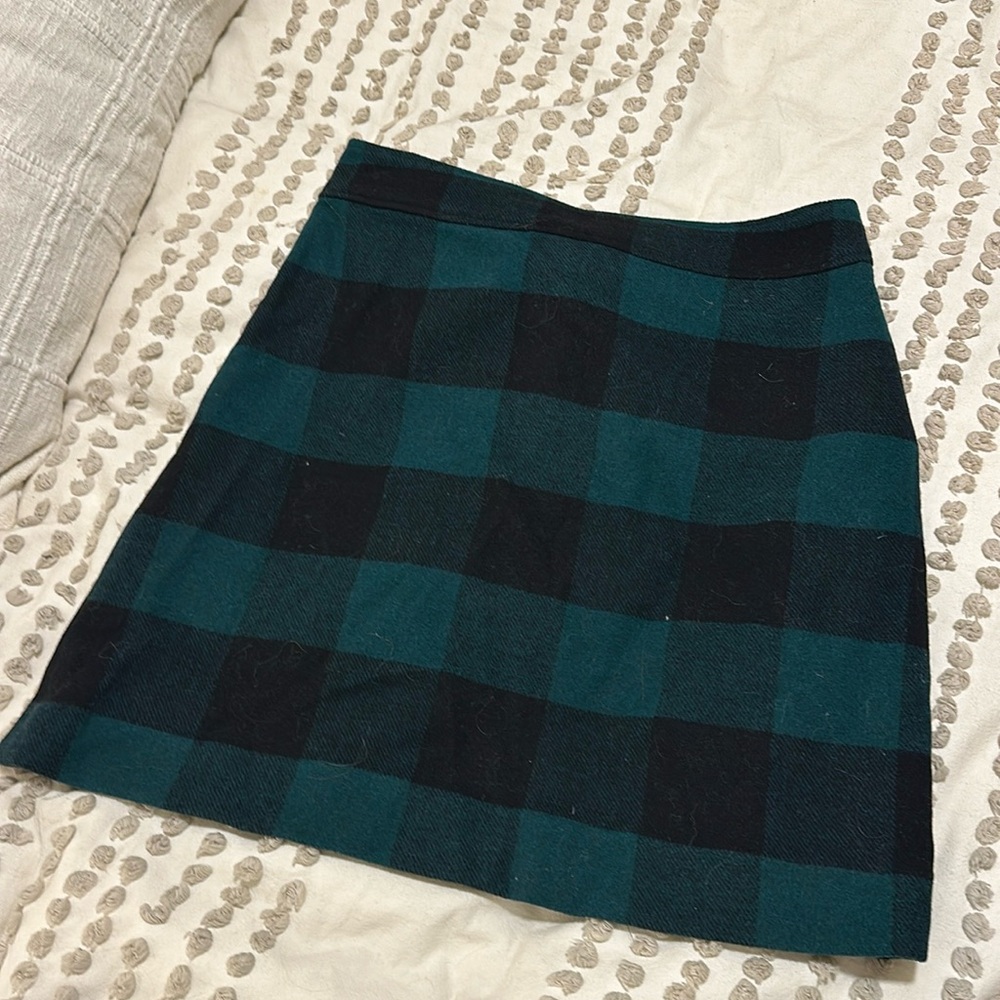 Jcrew plaid skirt